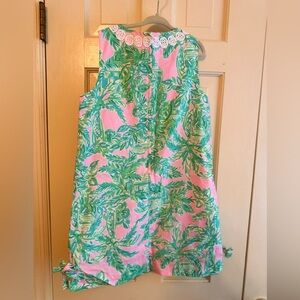 Pink and Green Sleeveless Dress Lily Pulitzer Girls